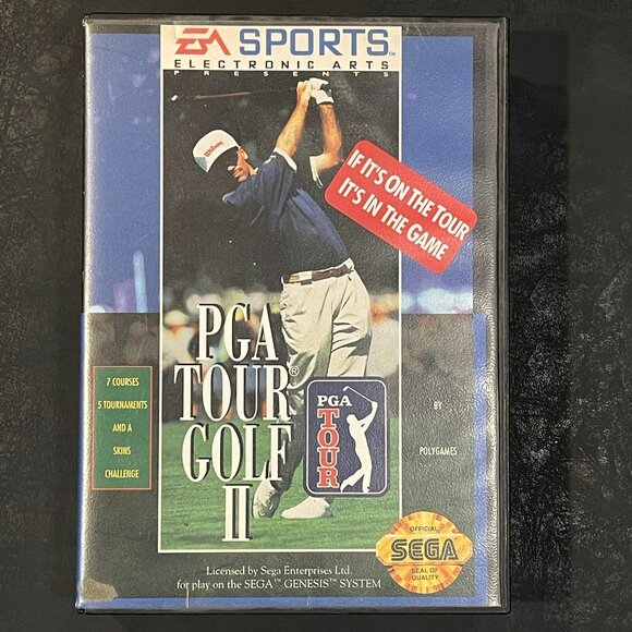 PGA Tour Golf II Sega Genesis console game - Picture 1 of 3